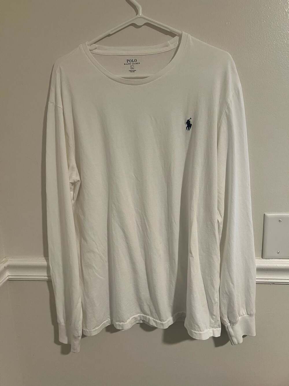 Polo Ralph Lauren Classic Fit Cotton Long-Sleeve T-Shirt Sz L